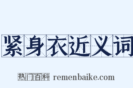 紧身衣近义词是什么意思的图片